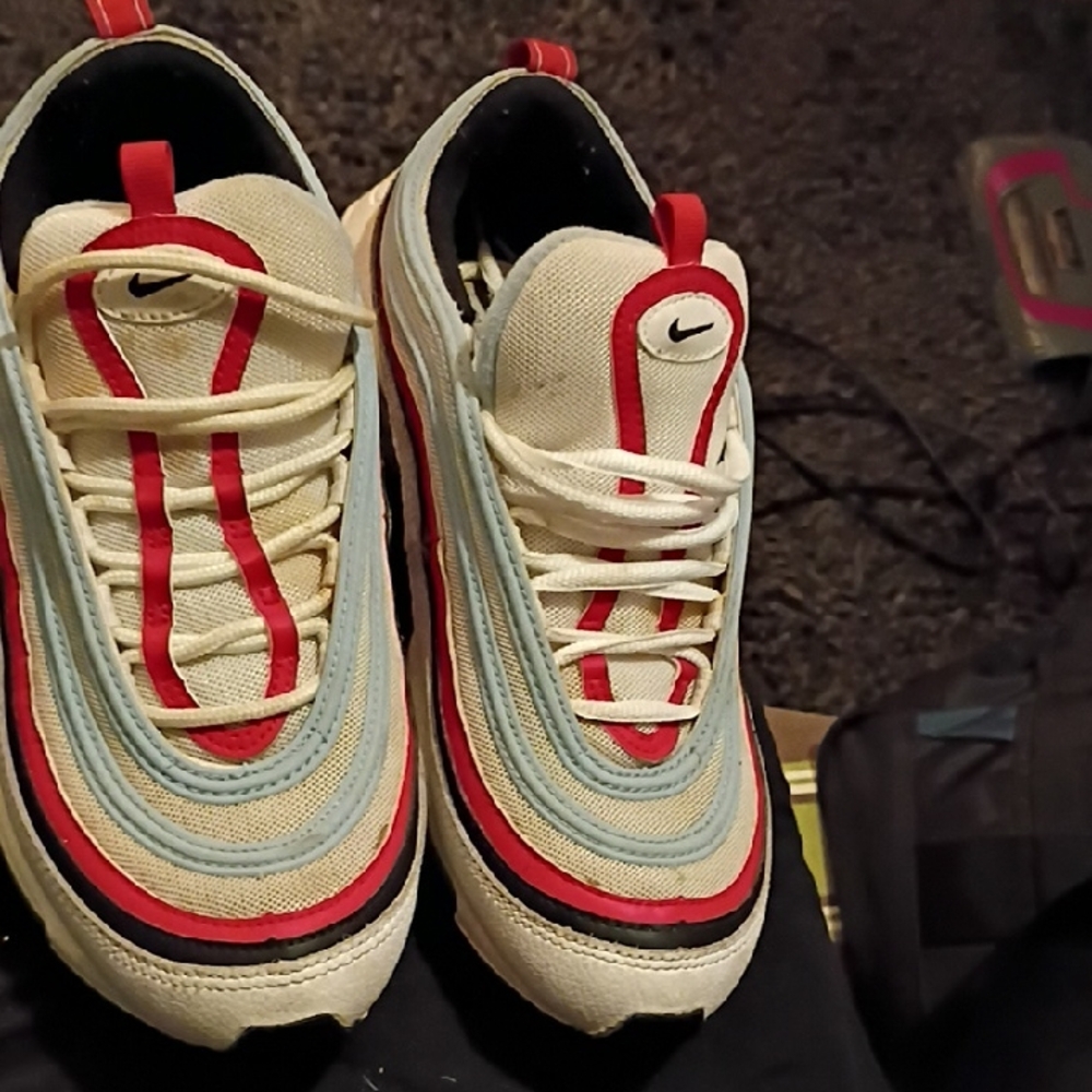 Nike Air Max 97 with Red and Blue Accents